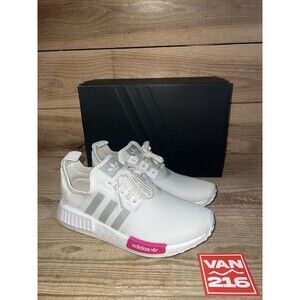 NEW: SZ 7Y/8W: adidas NMD R1 J Running Shoes Sneakers White Pink: FZ0916